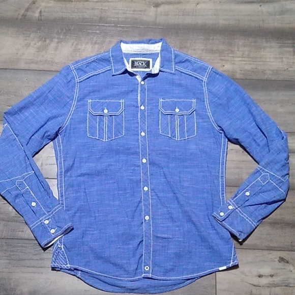 Buckle BLACK Athletic Fit button down shirt Size M Men - Picture 1 of 10